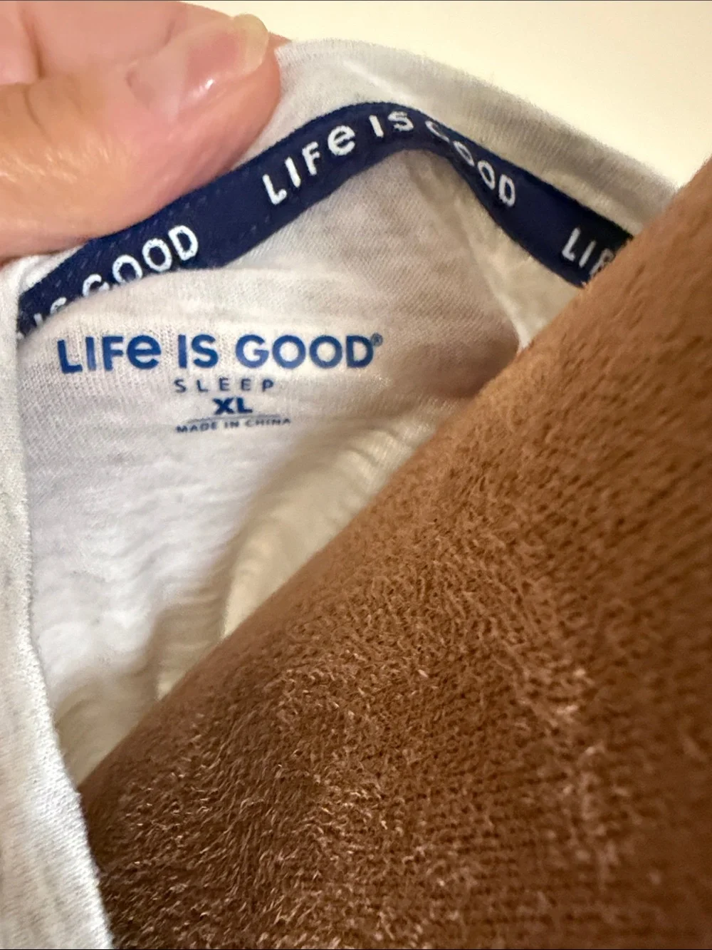 Life is good sleep tee with Blue Jeep and Pink Heart